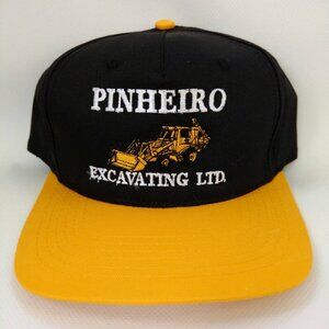 Vintage Trucker Hat Fullback Baseball Cap Pinheiro Excavating Embroidered Twill